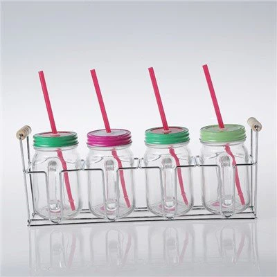 Стъклени капаци за буркани с метална поставка