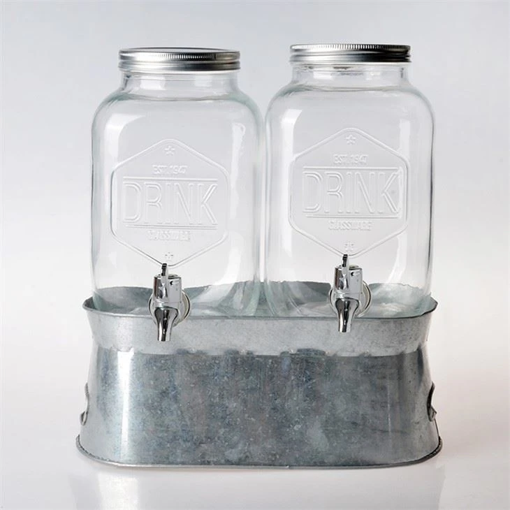 Beverage Dispenser Glass Easy Use Spigot Great