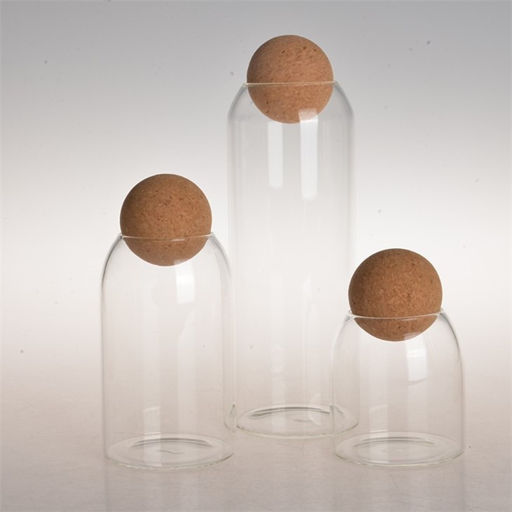 Glass Storage Jar With Ball Cork