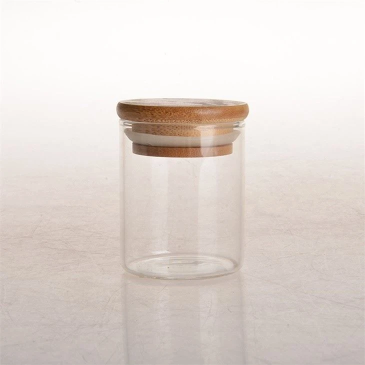 Glass Storage Jars With Airtight Bamboo Lid