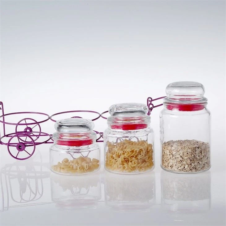 New Design Transparent Hermetic Glass Storage Jar