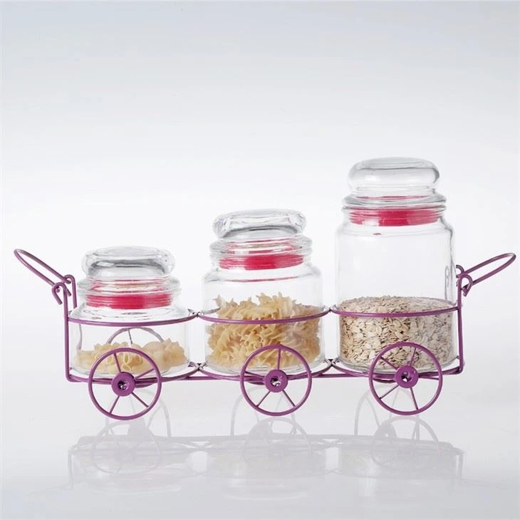 New Design Transparent Hermetic Glass Storage Jar