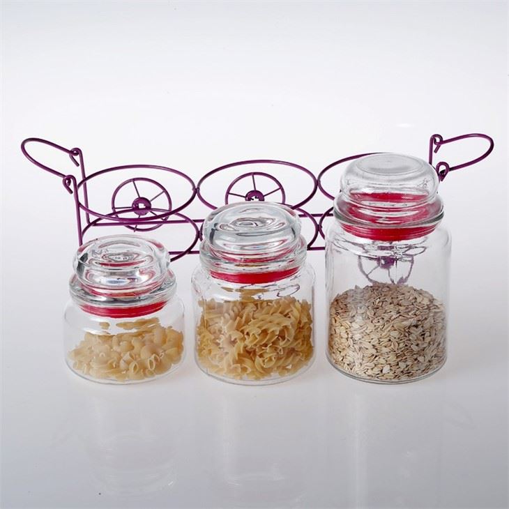 New Design Transparent Hermetic Glass Storage Jar
