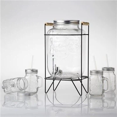 Прозрачен диспенсер за плодови напитки за кухня