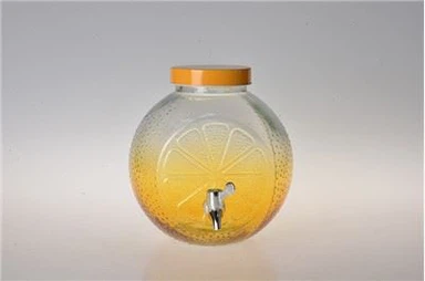 Диспенсър за сок в стъклен буркан