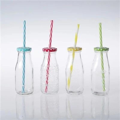 Цветни чаши за пиене Mason Jar