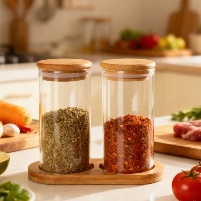 Комплект буркани за съхранение от 2 части